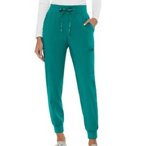 Med Couture 6-Pocket High Waist Jersey Band Cargo Jogger